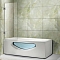 Шторка на ванну 604-1 80х150 распашная, стекло прозрачное, профиль хром