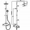 Душевая система с термостатическим смесителем и тропическим душем A83305 хром 