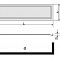 Экран для прямоугольного поддона NA/CL-S-10 100х24 фронтальный