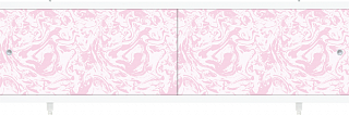 Экран под ванну "Кварт" 1,48м мрамор розовый  (Россия)