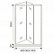 Дверь для душа INFINITY SD-80-G-CH 80х185 стекло Grape 4 мм, профиль хром