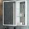 Зеркало-шкаф Aperio 800х800 левый (светодиодная подсветка, сенсорный выключатель, розетка)