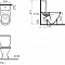NORM BLANC Duroplast Унитаз-компакт сиденье дюропласт микролифт, 3/6 л, косой выпуск 9837B099-7202
