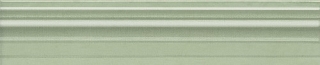 Бордюр 25х5,5 BLE018 Левада зелёный светлый глянцевый