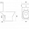 Унитаз-компакт Нео горизонтальный выпуск, сиденье тонкое дюропласт микролифт, арматура 2-х режимная