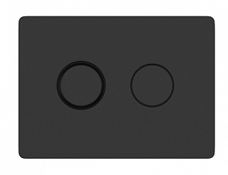 Кнопка ACCENTO CIRCLE для инсталляции, пневматическая, пластик, чёрный матовый