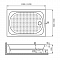 Душевой поддон прямоугольный LUX/TN 80х120х22 без сифона
