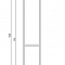 Шкаф-колонна Стоун белый, левый 1A228403SX01L