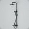 LIKE F0780722 Душевая система: верхний душ, ручной душ, смеситель с изливом, цвет чёрный