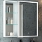 Зеркало-шкаф Aperio 800х800 правый (светодиодная подсветка, сенсорный выключатель, розетка)