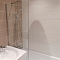Шторка на ванну 804 30х140 стационарная, стекло прозрачное 8 мм, профиль хром (без стабилизатора)