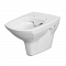 Унитаз подвесной CARINA CLEAN ON безободковый, сиденье дюропласт микролифт #