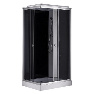 Душевая кабина CS-5180-13R G 100х80х215 стекло матовое, профиль сатин