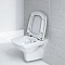 Унитаз подвесной CARINA CLEAN ON безободковый, сиденье дюропласт микролифт #