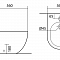 Биде напольное Европа AQ1017-00 (560х360х410)