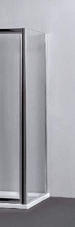 Дополнительная панель Z-12 70х185 стекло прозрачное, профиль хром