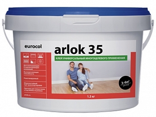 Arlok 35 водно-дисперсионный клей 1,3кг (универсальный многоцелевого применения)