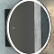 Зеркало-шкаф Torneo Black LED d600  (светодиодная подсветка, сенсорный выключатель) цвет чёрный