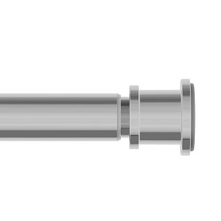 Карниз для ванной комнаты, 110-200 см, хром глянцевый, IDDIS, RSC0120i14