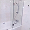 Шторка на ванну 804SMP 100х140 распашная, стекло прозрачное, профиль хром
