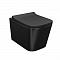 Унитаз подвесной Bild BILR2BMi25 безободковый, сиденье дюропласт микролифт, цвет чёрный матовый