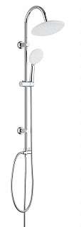 Душевая система без смесителя для ванны/душа MELODIA Round: верх.душ d235мм, ручн.душ d120мм, хром