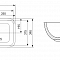 Раковина накладная Rechteck AC2202 (500х390х140) цвет белый